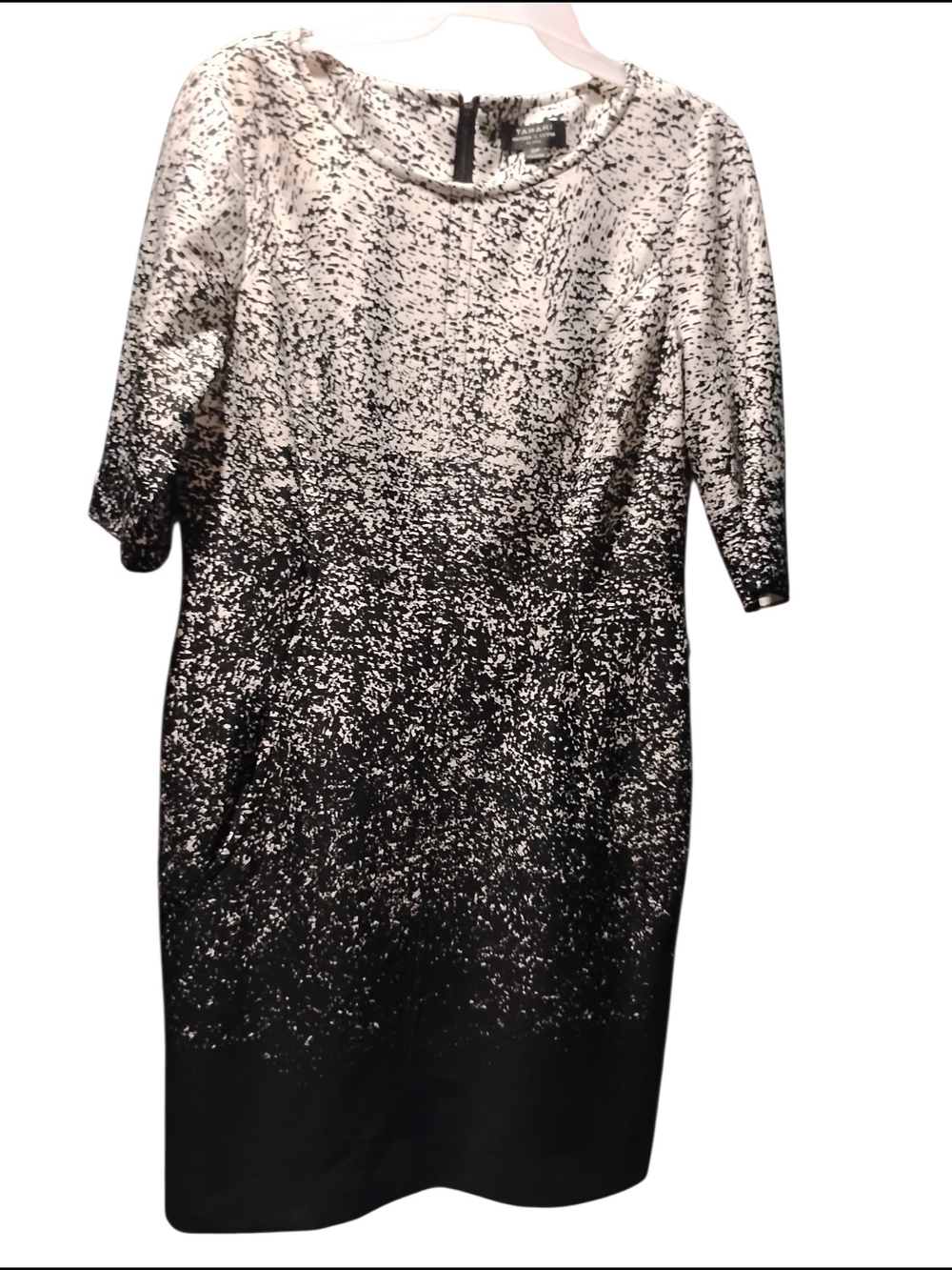 Black and White Ombré Sparkle Dress